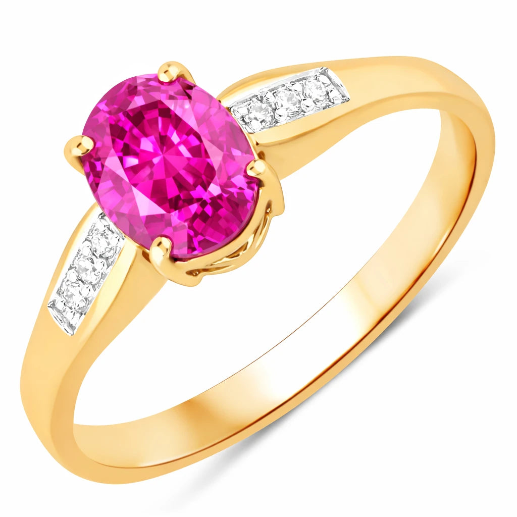 Soiree Oval Cut Diamond Accent Ring