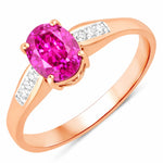 Soiree Oval Cut Diamond Accent Ring