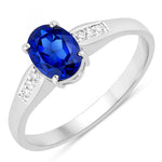 Soiree Oval Cut Diamond Accent Ring