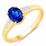 Soiree Oval Cut Diamond Accent Ring