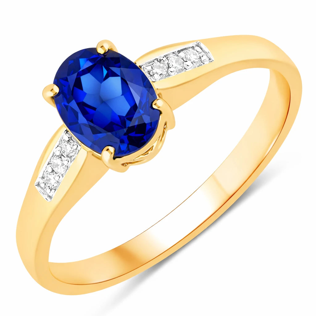 Soiree Oval Cut Diamond Accent Ring