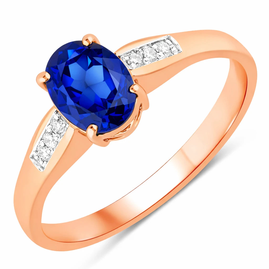 Soiree Oval Cut Diamond Accent Ring