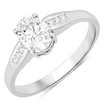 Soiree Oval Cut Diamond Accent Ring