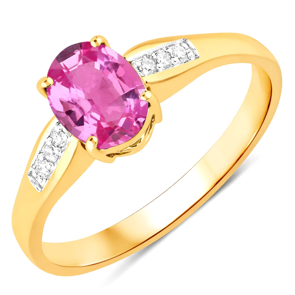 Soiree Oval Cut Diamond Accent Ring