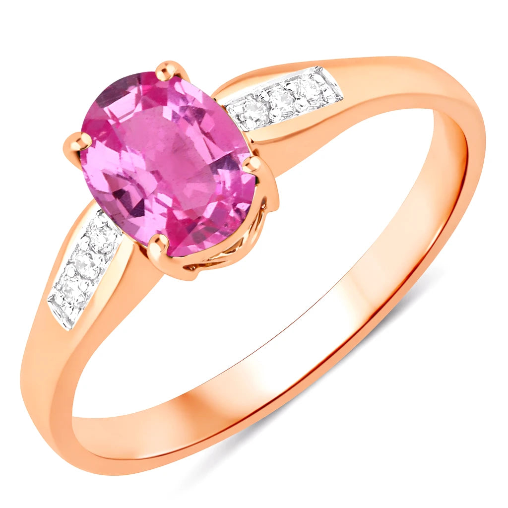 Soiree Oval Cut Diamond Accent Ring