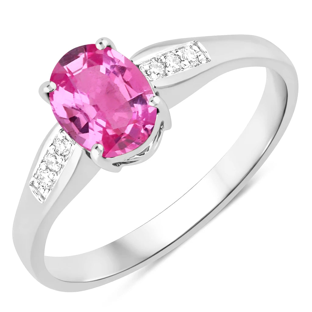 Soiree Oval Cut Diamond Accent Ring