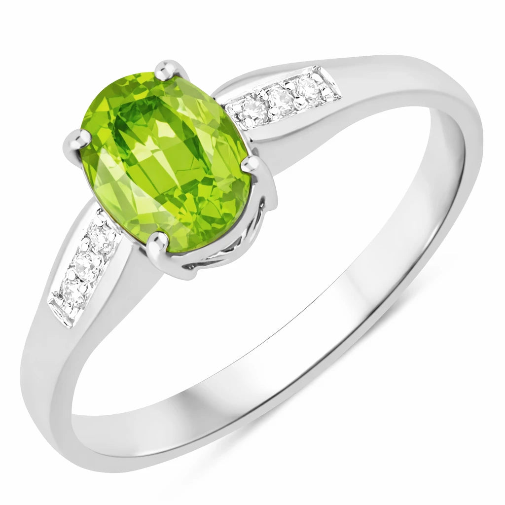 Soiree Oval Cut Diamond Accent Ring