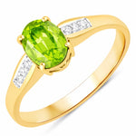 Soiree Oval Cut Diamond Accent Ring