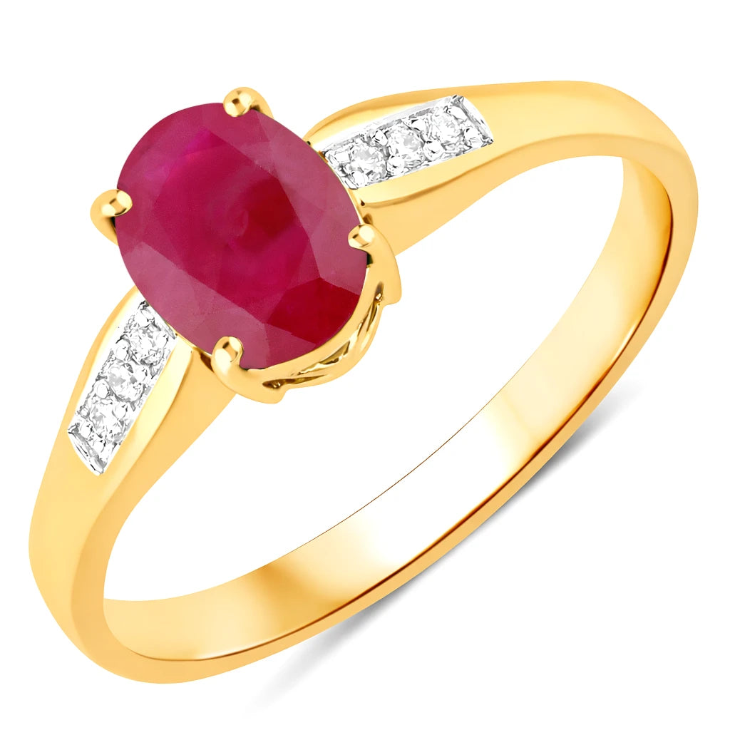Soiree Oval Cut Diamond Accent Ring