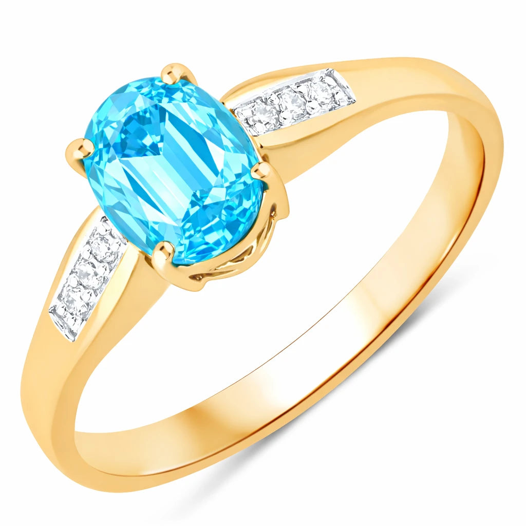 Soiree Oval Cut Diamond Accent Ring
