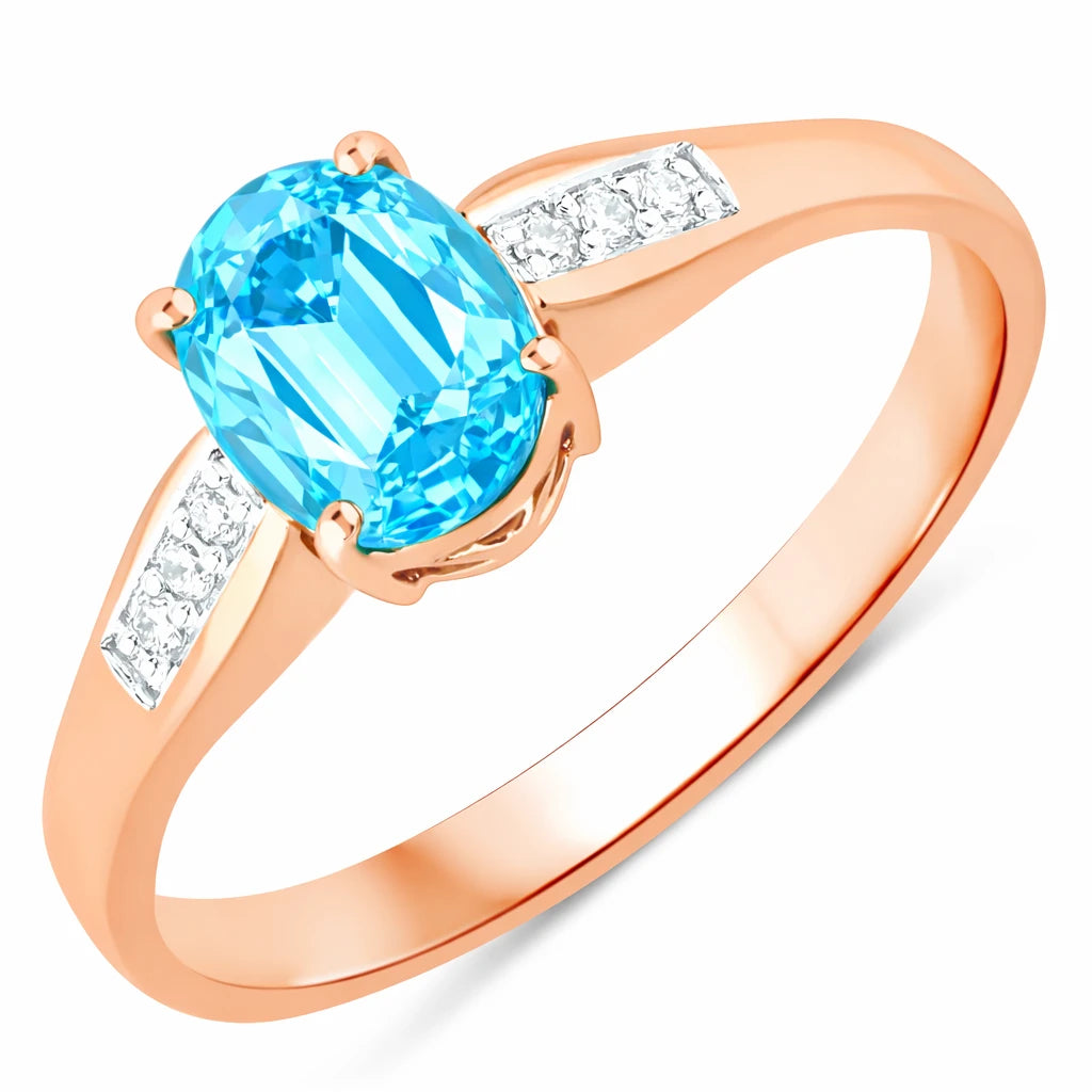 Soiree Oval Cut Diamond Accent Ring