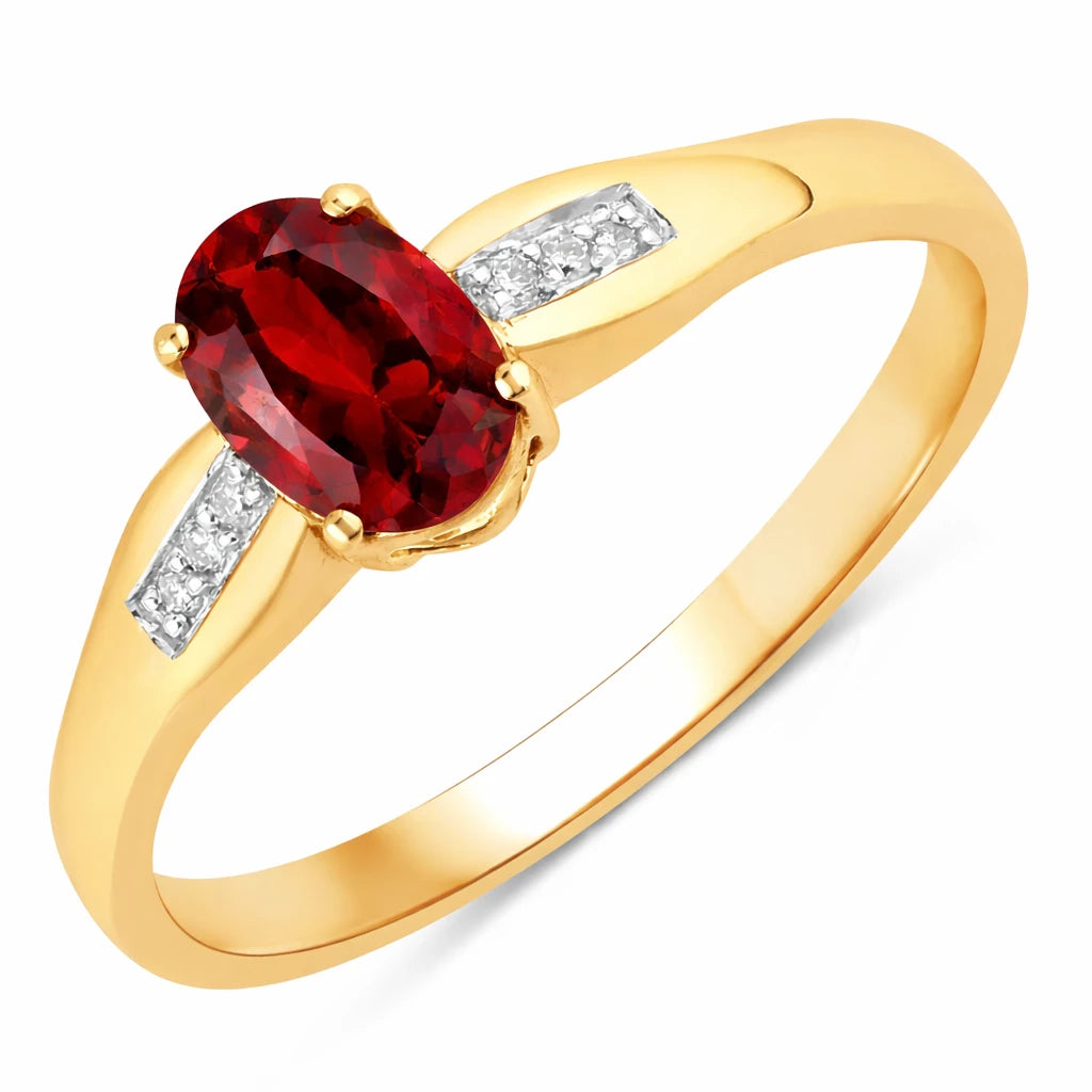Dainty Oval Cut Diamond Accent Ring