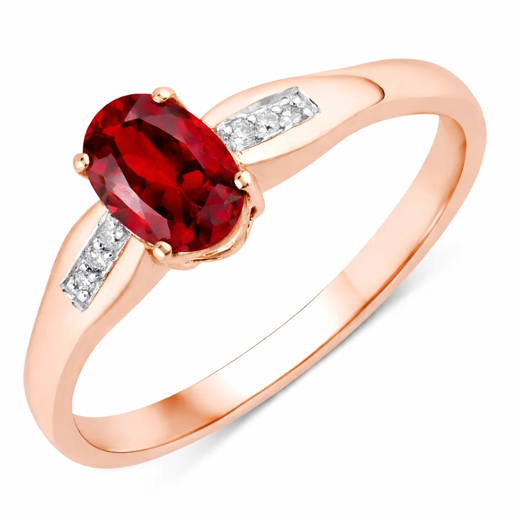 Dainty Oval Cut Diamond Accent Ring