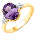 Cocktail Oval Cut Diamond Accent Ring