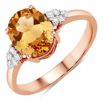 Cocktail Oval Cut Diamond Accent Ring