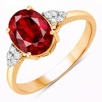 Cocktail Oval Cut Diamond Accent Ring