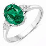 Cocktail Oval Cut Diamond Accent Ring