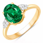 Cocktail Oval Cut Diamond Accent Ring