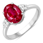Cocktail Oval Cut Diamond Accent Ring