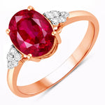 Cocktail Oval Cut Diamond Accent Ring