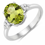 Cocktail Oval Cut Diamond Accent Ring