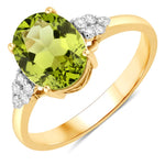 Cocktail Oval Cut Diamond Accent Ring