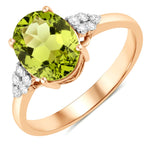 Cocktail Oval Cut Diamond Accent Ring