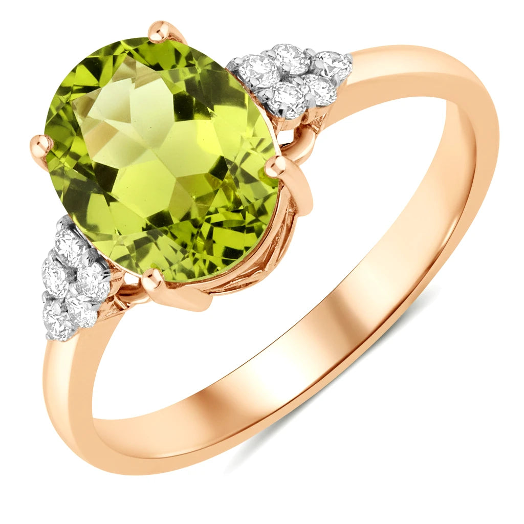 Cocktail Oval Cut Diamond Accent Ring