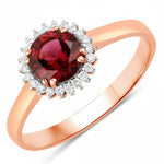 Sunburst Round Cut Diamond Accent Ring