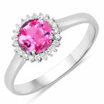 Sunburst Round Cut Diamond Accent Ring