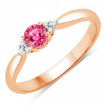 Round Cut Diamond Accent Ring