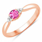 Round Cut Diamond Accent Ring
