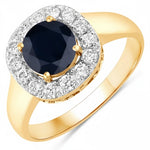 Framed Round Cut Diamond Accent Ring