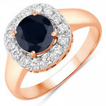 Framed Round Cut Diamond Accent Ring