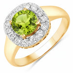 Framed Round Cut Diamond Accent Ring