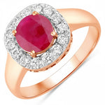 Framed Round Cut Diamond Accent Ring