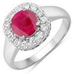 Framed Round Cut Diamond Accent Ring