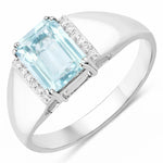 Emerald Cut Diamond Accent Ring