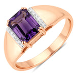 Emerald Cut Diamond Accent Ring