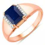 Emerald Cut Diamond Accent Ring
