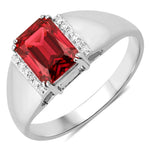 Emerald Cut Diamond Accent Ring