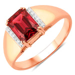 Emerald Cut Diamond Accent Ring