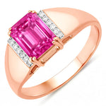 Emerald Cut Diamond Accent Ring