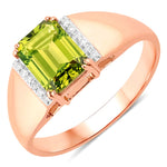 Emerald Cut Diamond Accent Ring