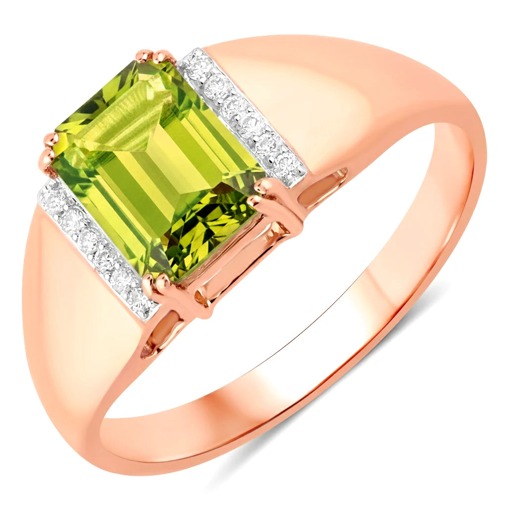 Emerald Cut Diamond Accent Ring