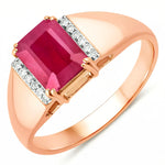 Emerald Cut Diamond Accent Ring