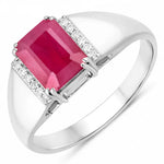 Emerald Cut Diamond Accent Ring
