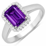 Heirloom Emerald Cut Diamond Accent Ring