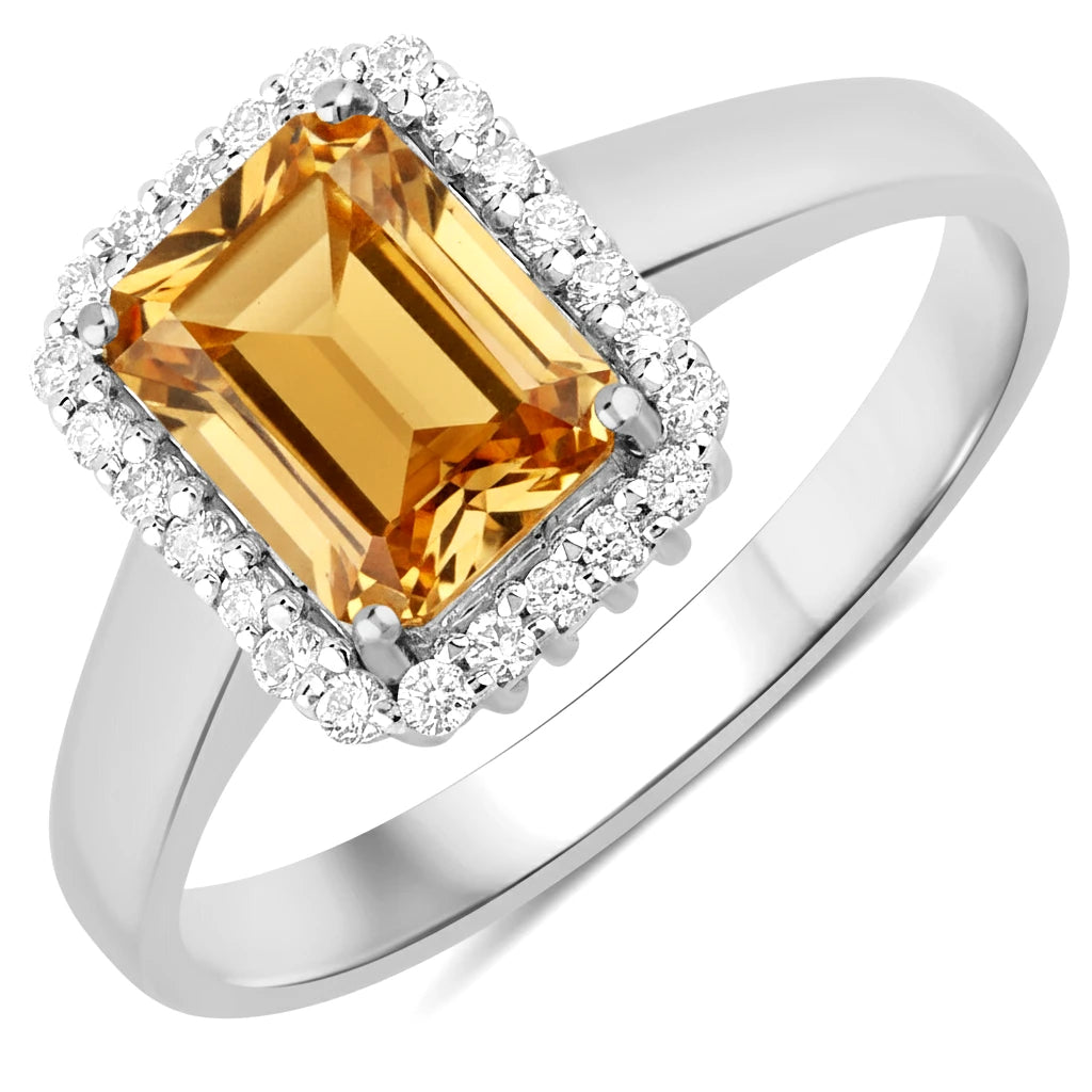 Heirloom Emerald Cut Diamond Accent Ring