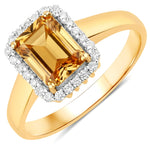 Heirloom Emerald Cut Diamond Accent Ring